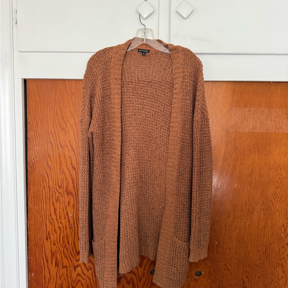 Express waffle knit cardigan